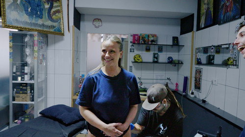 Hola, butt tattoo