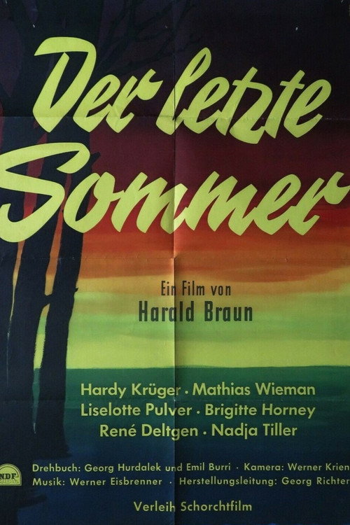Der letzte Sommer poster 2