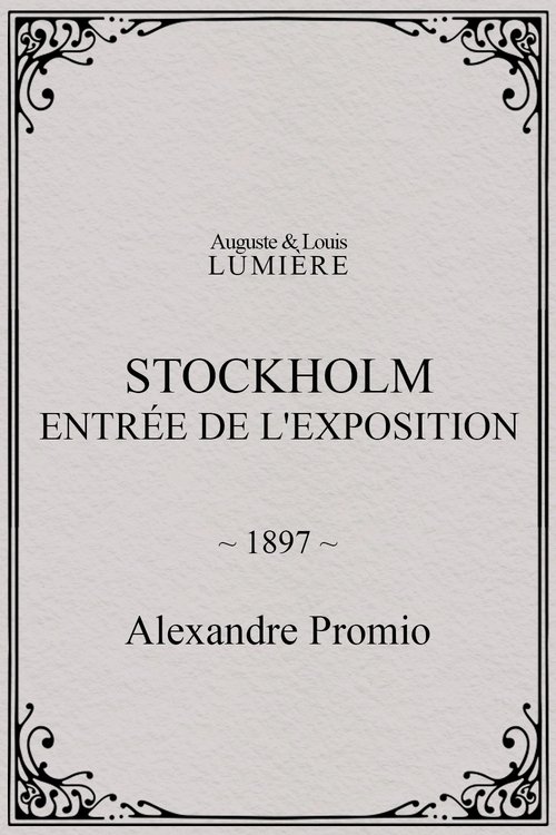 Stockholm, entrée de l'exposition