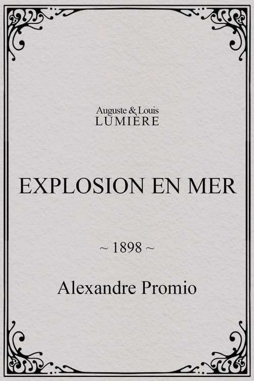 Explosion en mer
