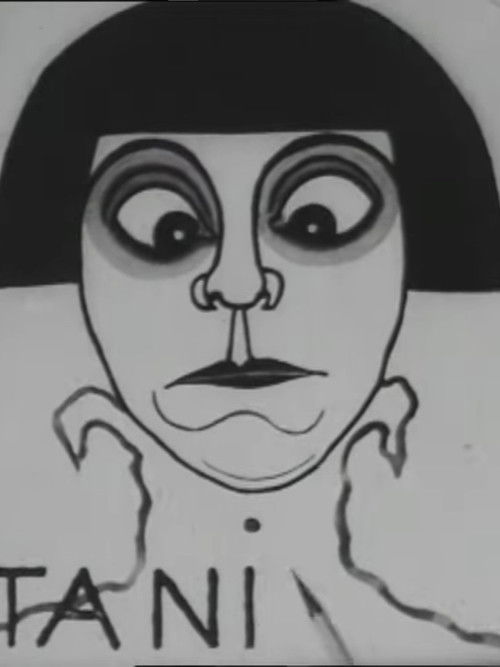Asta Nielsen Crying Caricature