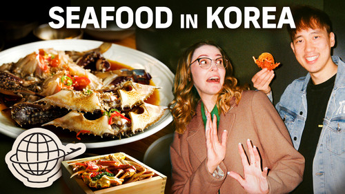 Picky Eater Tries Raw Seafood in Korea
