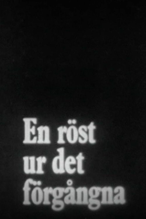 En röst ur det förgÄngna Poster