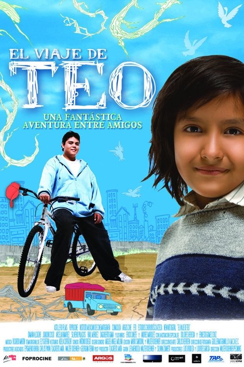 Background poster of El viaje de Teo blurred