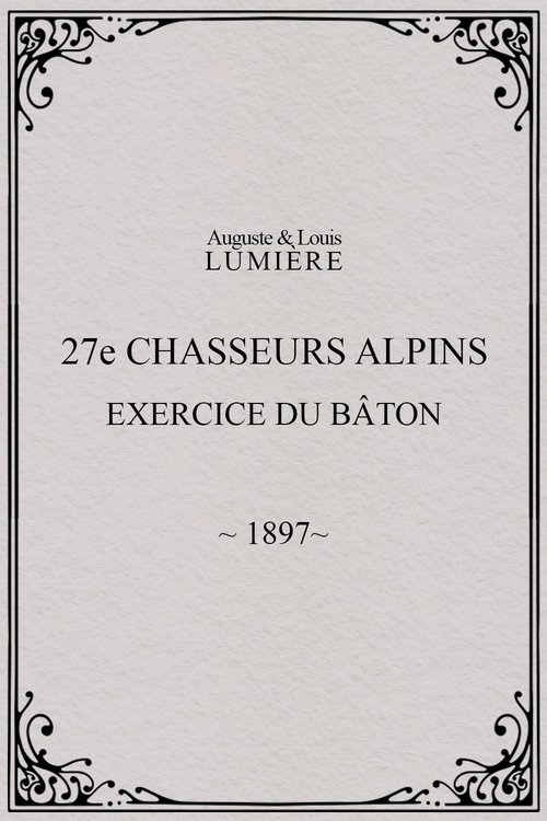 27ème chasseurs alpins : exercice du bâton