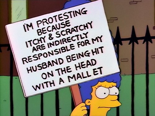 Simpsonlar - Itchy & Scratchy & Marge