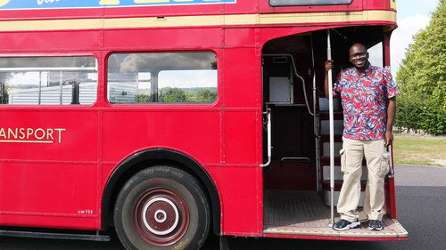 Skid Pan in a Vintage Bus
