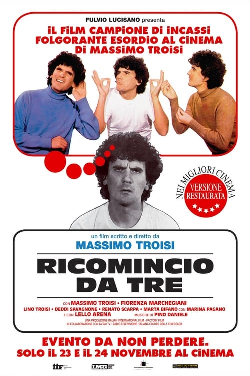 Ricomincio da tre (1981) Film Complet en Francais