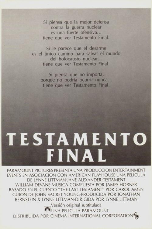 Testamento final