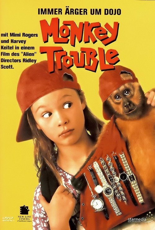 Background poster of Monkey Trouble blurred
