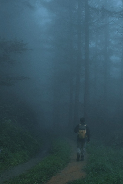 Men Wandering in the Mountain Poster