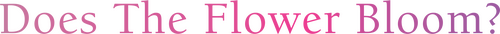 花は咲くか