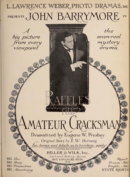 Raffles, the Amateur Cracksman movie poster player
