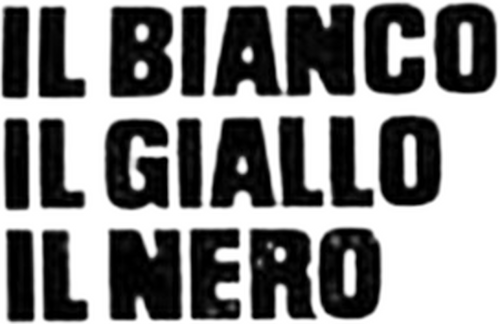 Il bianco, il giallo, il nero