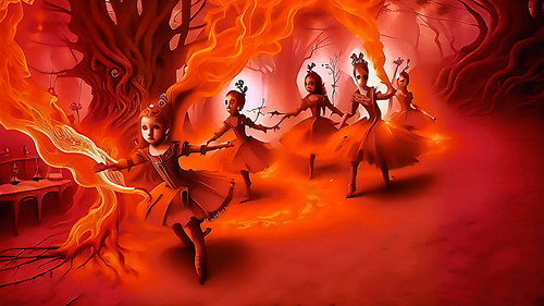 The Dance of the Nain Rouge Backdrop Blur