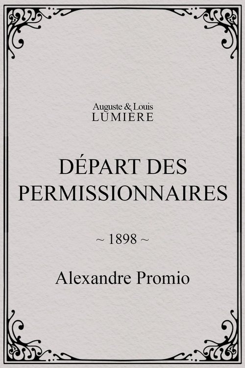 Départ des permissionnaires (1898)