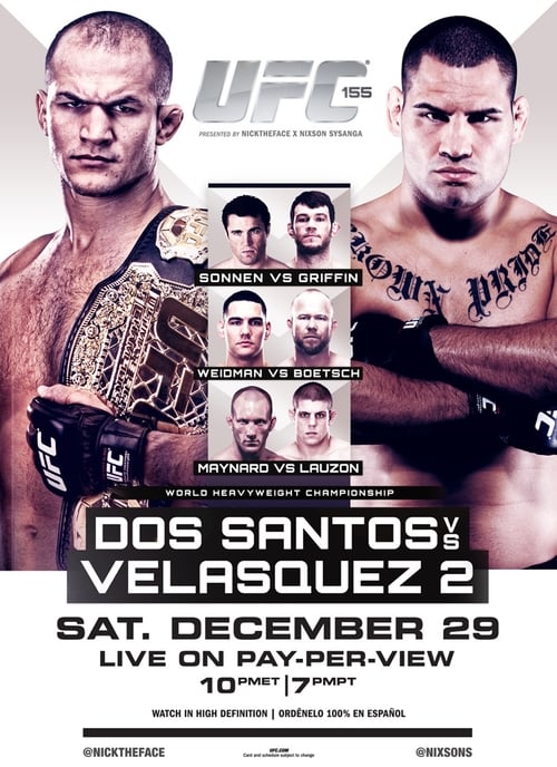 UFC 155: Dos Santos vs. Velasquez 2 (2012) poster
