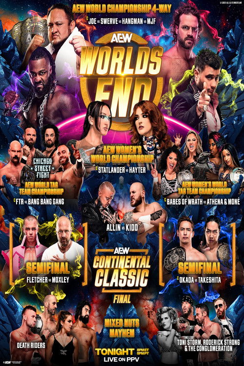 AEW Worlds End 2025 poster