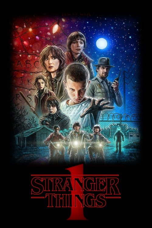 Ver temporada 1 de Stranger Things Póster de la temporada 1 de la serie Stranger Things