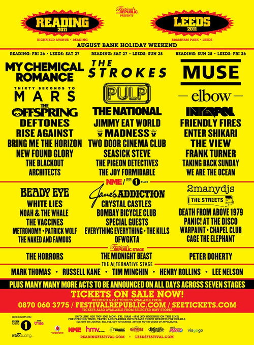 Reading + Leeds Festival 2011