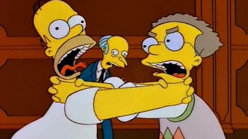 Escena del episodio 17 de la temporada 7 de la serie Los Simpson