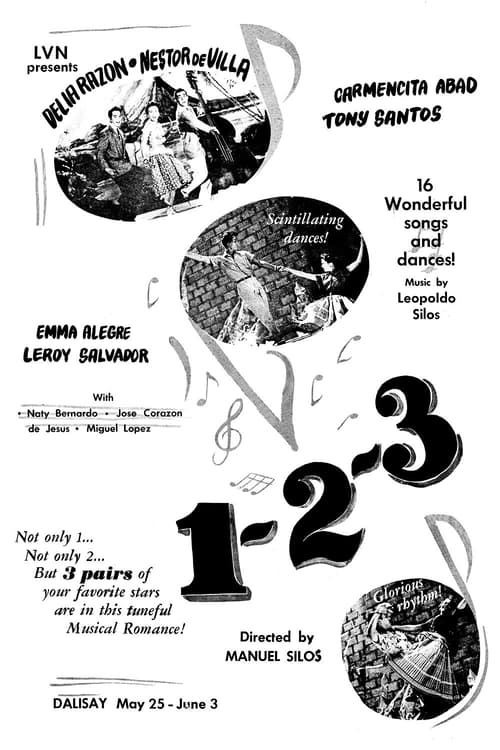 1-2-3 (1955) poster