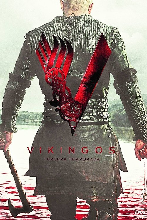 Poster de la Temporada 3 en la serie Vikingos