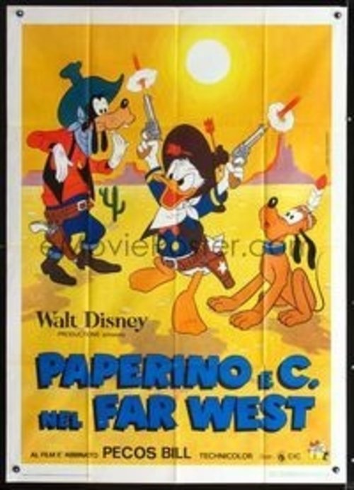 Donald Duck Goes West movie poster player