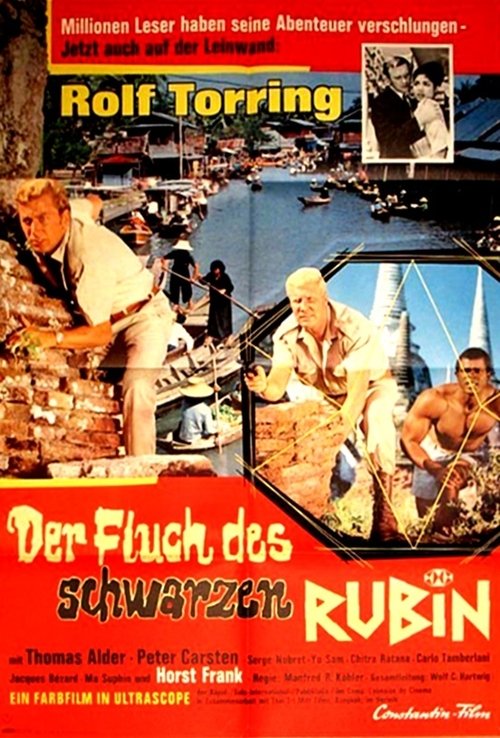 Der Fluch des schwarzen Rubin poster