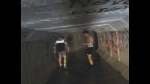 A Haunting Underground Backdrop Blur