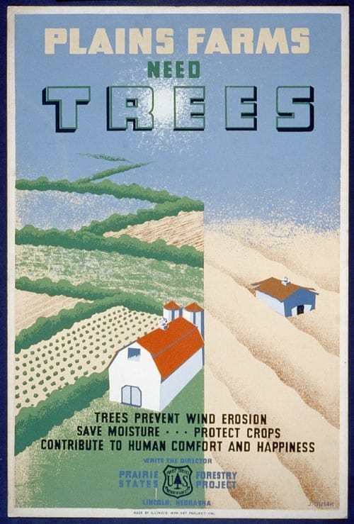 Poster Windbreaks on the Prairies 1943