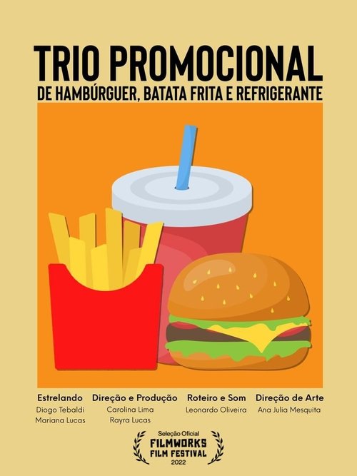 Trio Promocional de Hambúrguer, Batata Frita e Refrigerante Trio Promocional de Hambúrguer, Batata Frita e Refrigerante