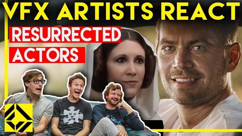 VFX Artists React to Resurrected Actors Bad & Great CGi still