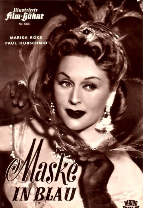 Maske in Blau poster