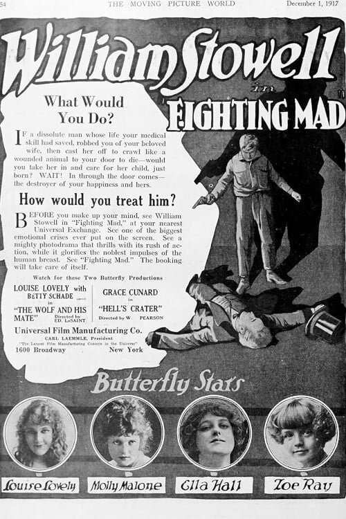 Poster Fighting Mad 1917