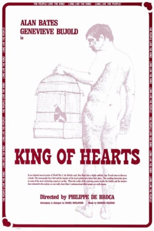 Grootschalige poster van King of Hearts