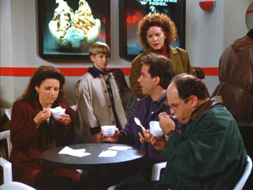 Seinfeld S05E07 — The Non-Fat Yogurt episode still