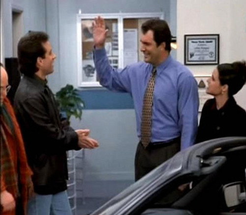 Seinfeld S09E11 — The Dealership episode still