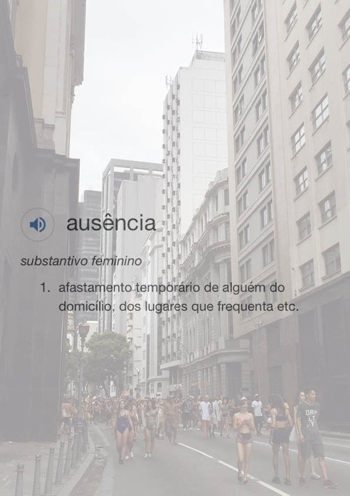 Ausência movie poster player