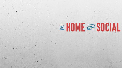 At Home and Social Backdrop Blur
