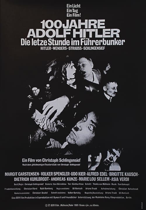 100 Jahre Adolf Hitler – Die letzte Stunde im Führerbunker (1989) poster