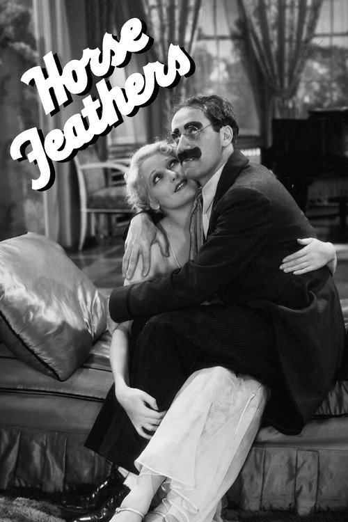Póster oficial de Horse Feathers (1932) - Comedy