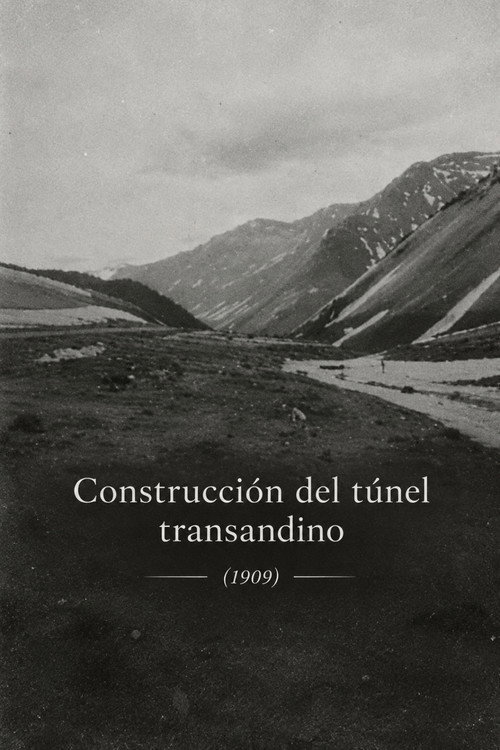 Construcción del túnel transandino
