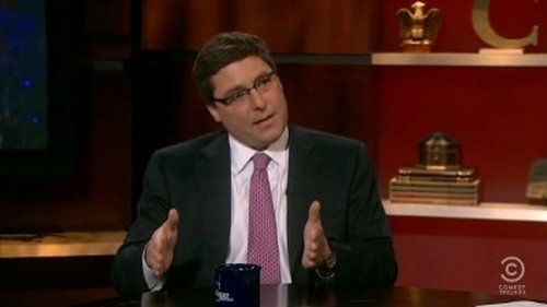 Escena del episodio 19 de la temporada 7 de la serie The Colbert Report