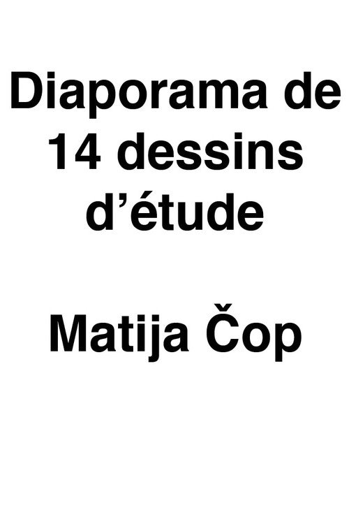 Diaporama de 14 dessins d'étude