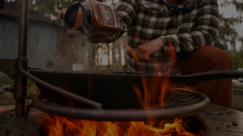 Duck Camp Dinners Backdrop Blur