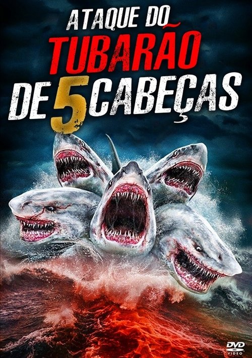 Pôster de O Ataque do Tubarão de 5 Cabeças