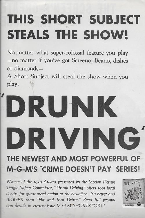 Drunk Driving (1939) poster