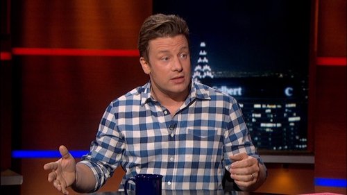 Escena del episodio 1 de la temporada 11 de la serie The Colbert Report