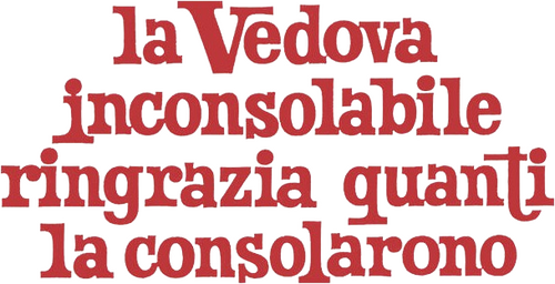 La vedova inconsolabile ringrazia quanti la consolarono